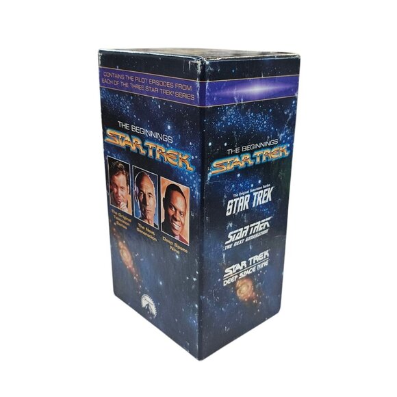 Star Trek The Beginnings Original Next Generation Deep Space Nine 3 VHS Tape Set - Picture 8 of 12